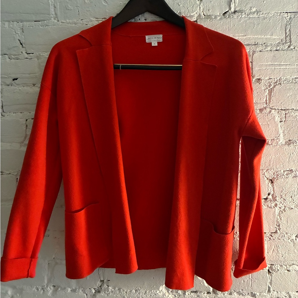 Milano Vibrant orange blazer